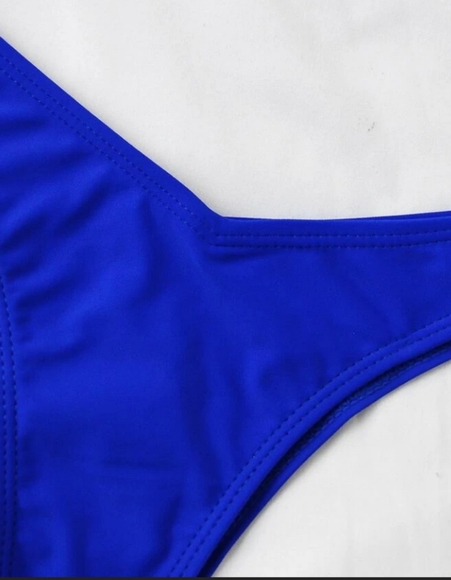 Underwire Top With High Leg Bikini Set - Picture 3 of 4